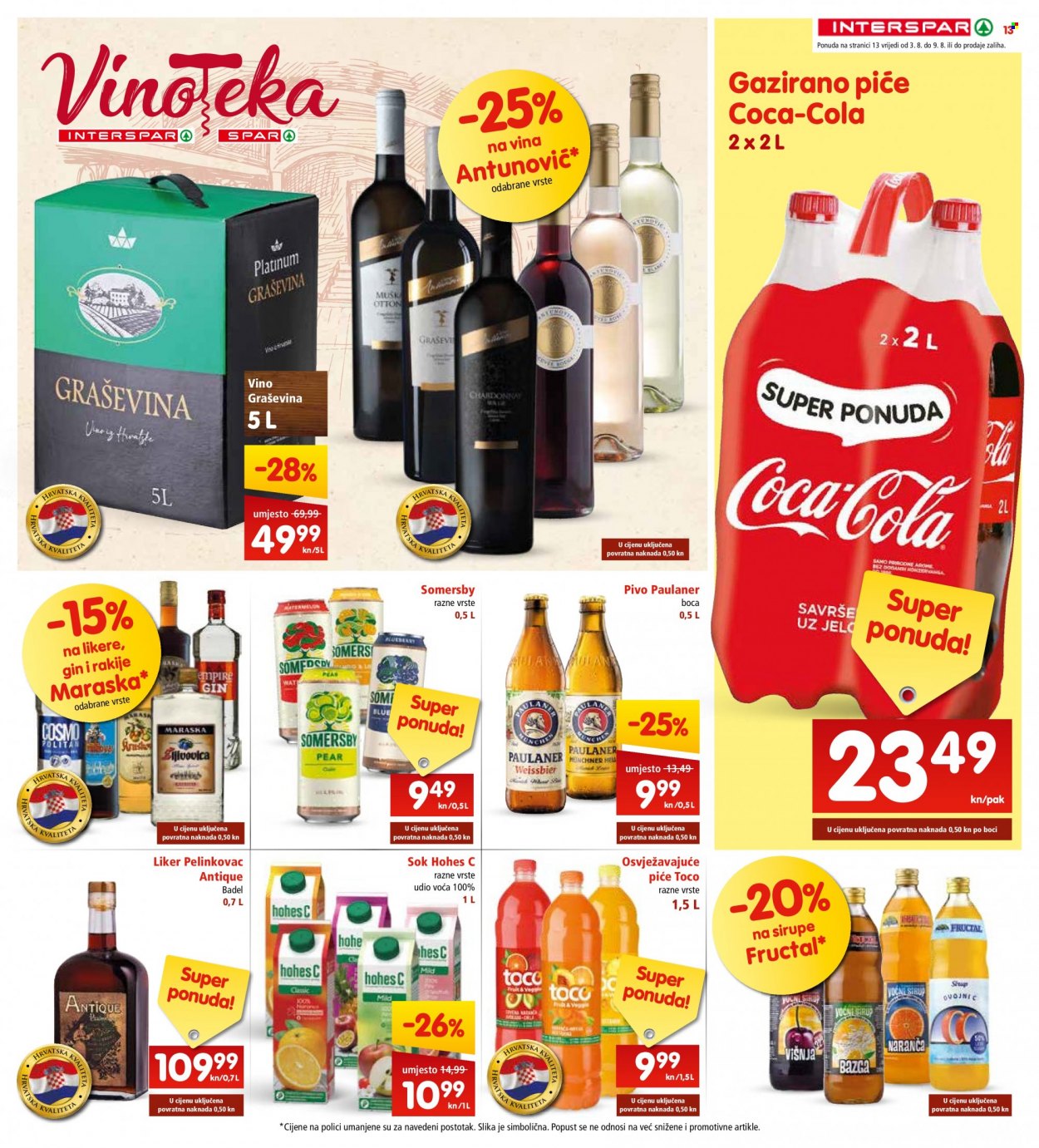 INTERSPAR katalog - 03.08.2022. - 09.08.2022. Stranica 13
