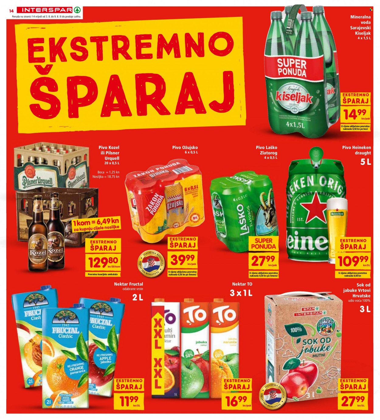 INTERSPAR katalog - 03.08.2022. - 09.08.2022. Stranica 14