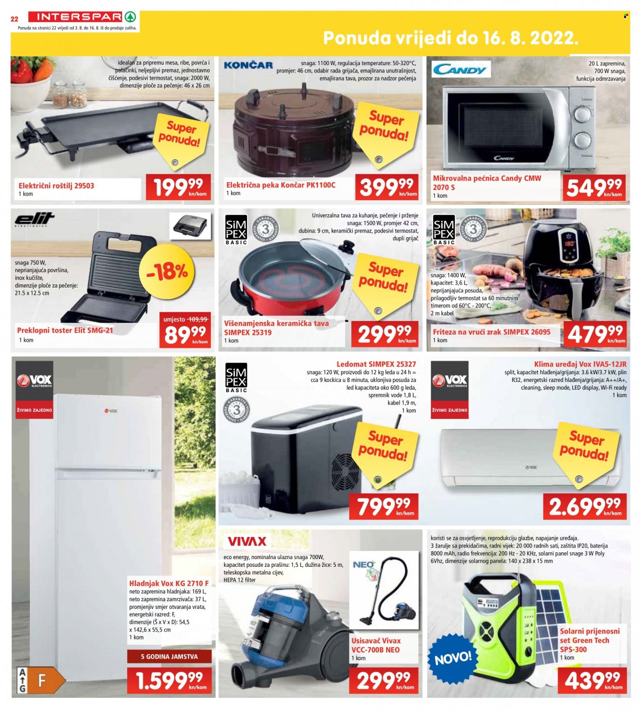INTERSPAR katalog - 03.08.2022. - 09.08.2022. Stranica 22