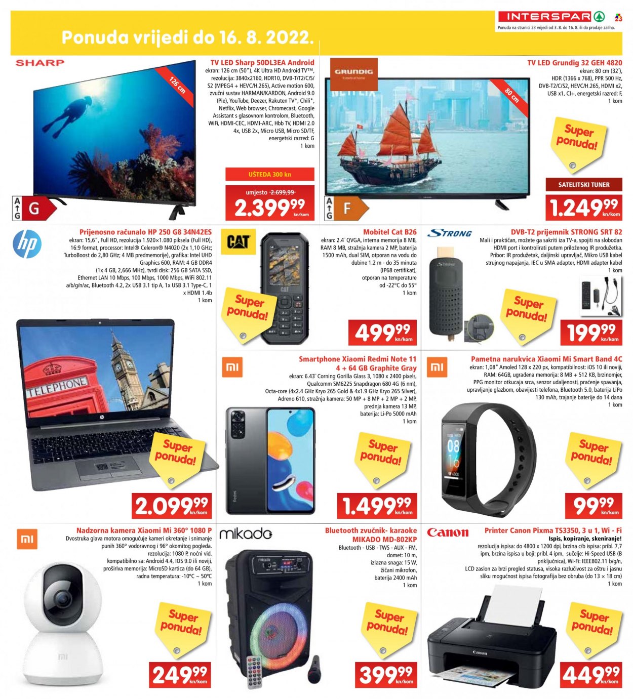 INTERSPAR katalog - 03.08.2022. - 09.08.2022. Stranica 23