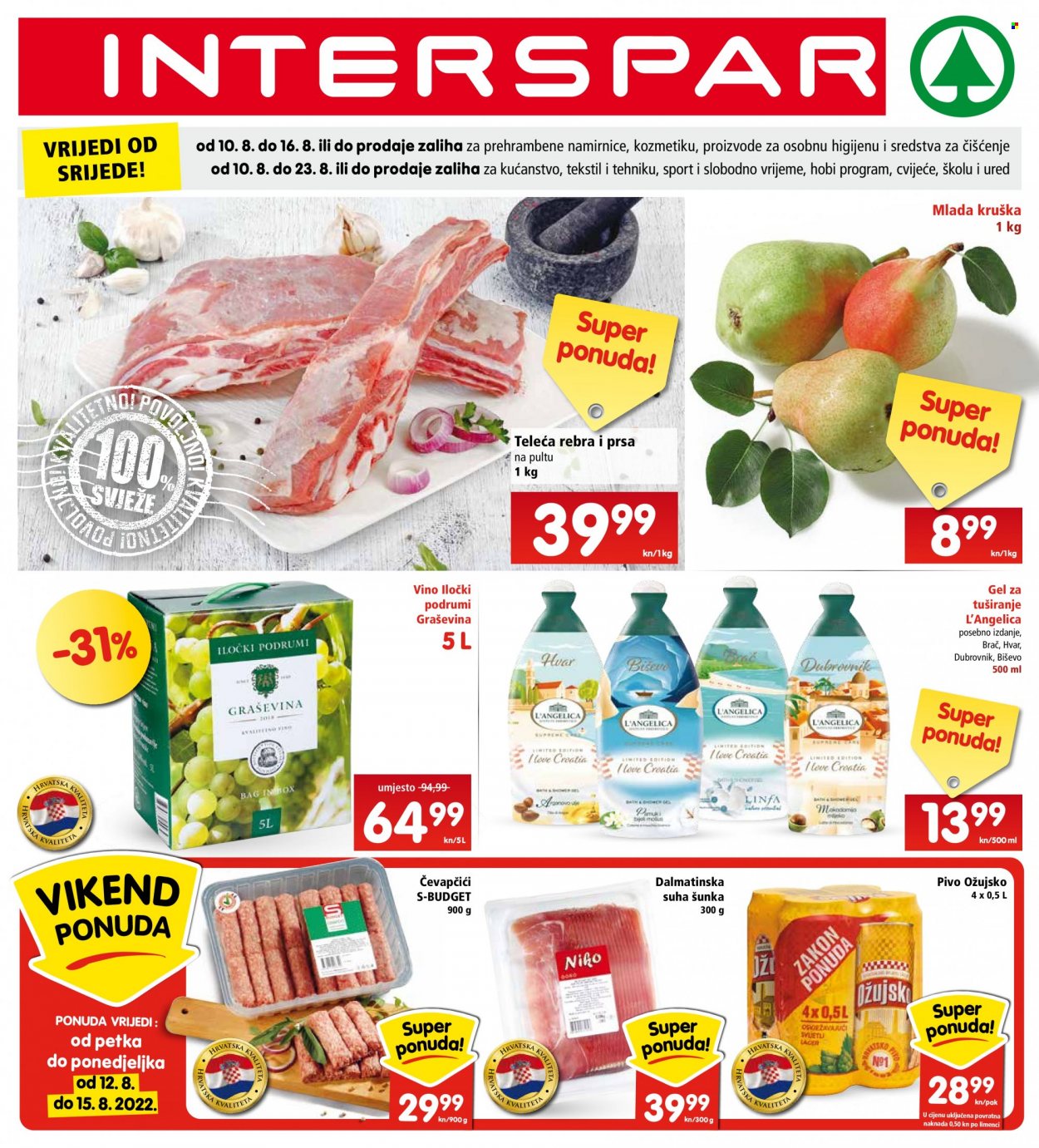 INTERSPAR katalog - 10.08.2022. - 16.08.2022. Stranica 1