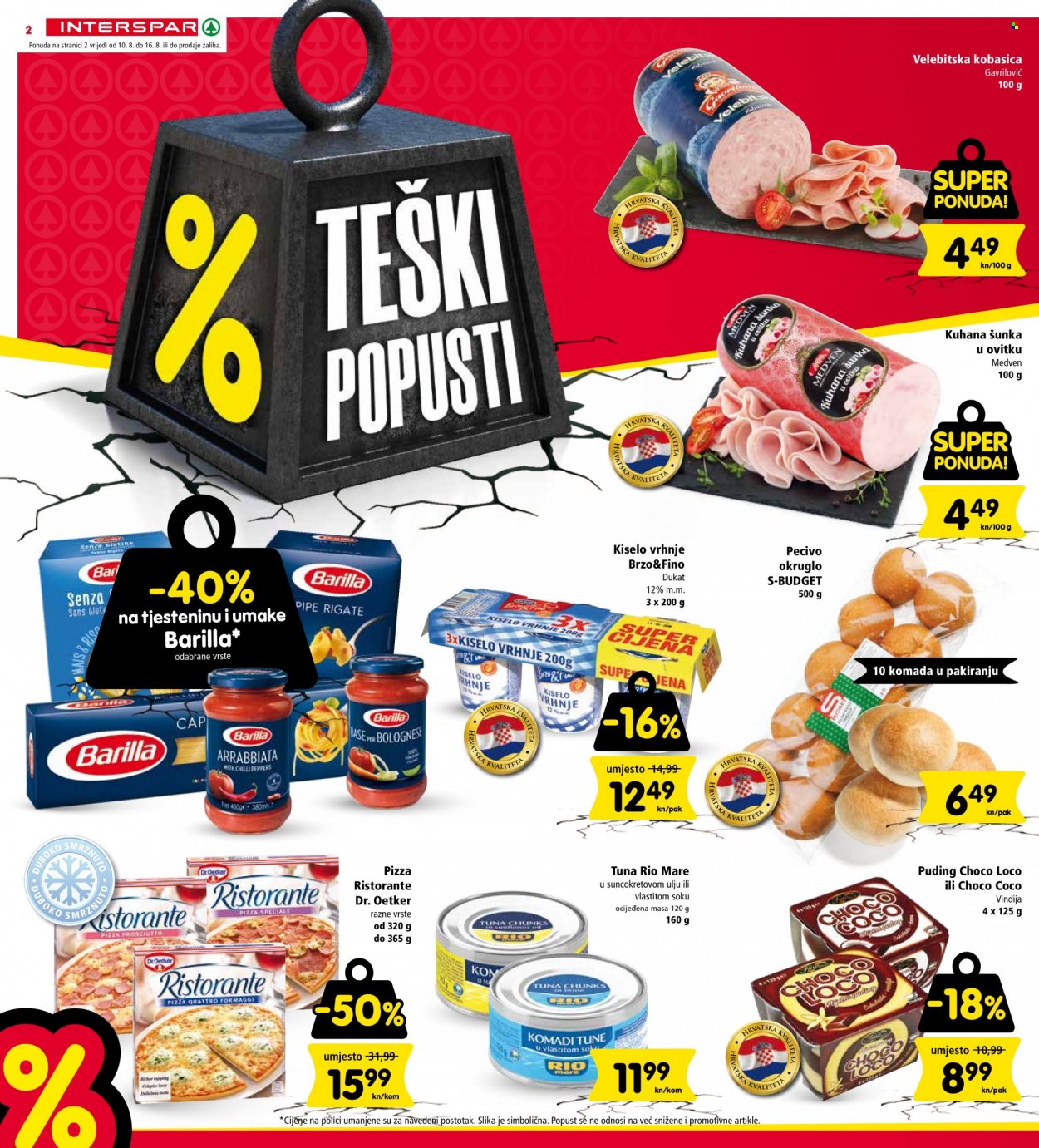 INTERSPAR katalog - 10.08.2022. - 16.08.2022. Stranica 2
