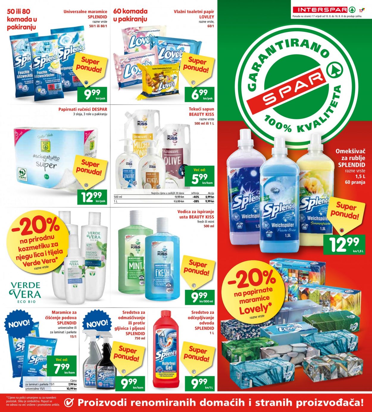 INTERSPAR katalog - 10.08.2022. - 16.08.2022. Stranica 17