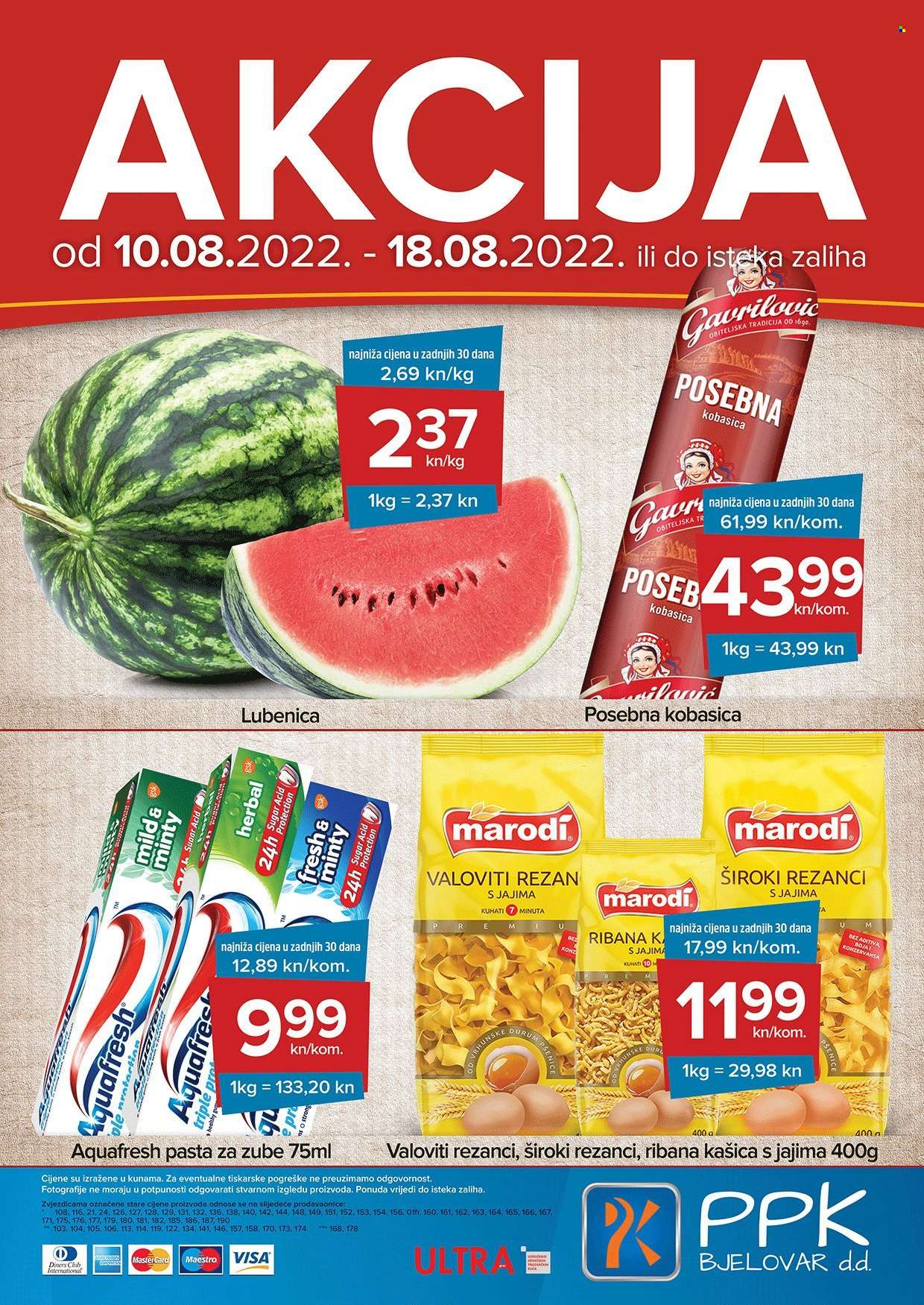 PPK Bjelovar katalog - 10.08.2022. - 18.08.2022. Stranica 1
