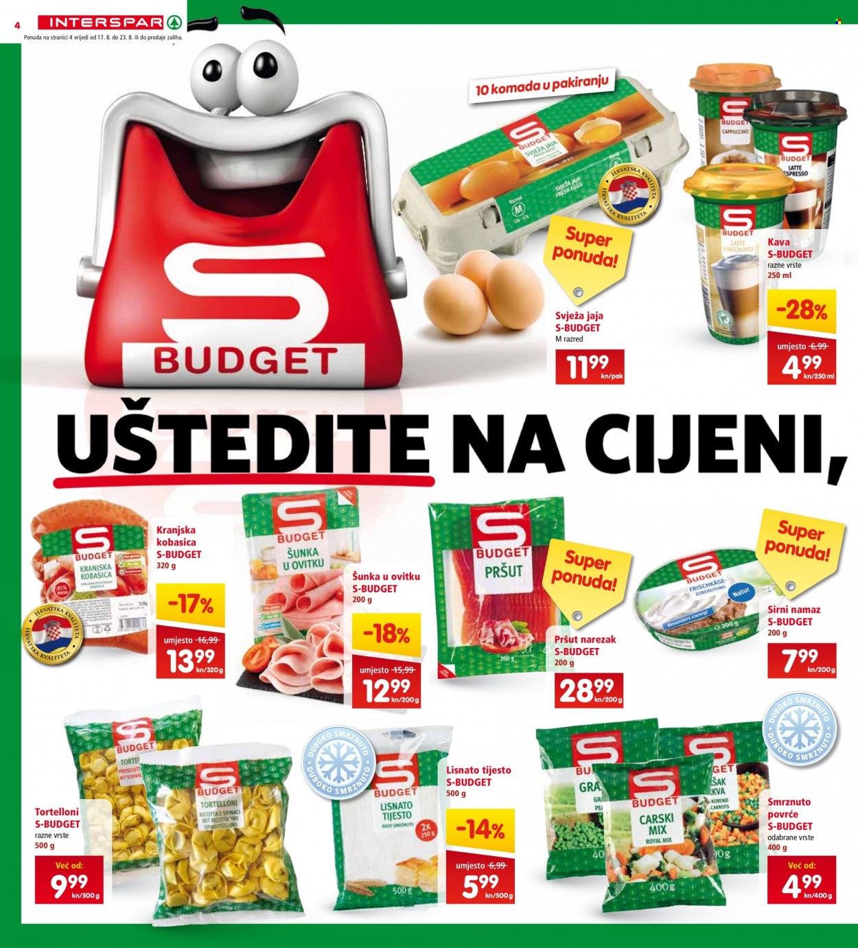 INTERSPAR katalog - 17.08.2022. - 23.08.2022. Stranica 4