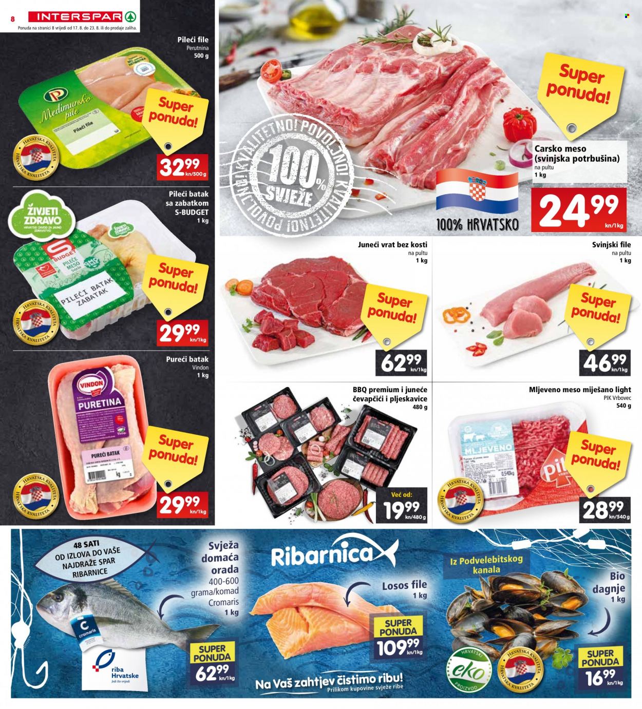 INTERSPAR katalog - 17.08.2022. - 23.08.2022. Stranica 8