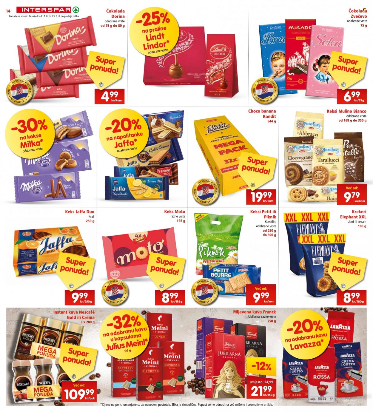 INTERSPAR katalog - 17.08.2022. - 23.08.2022. Stranica 14