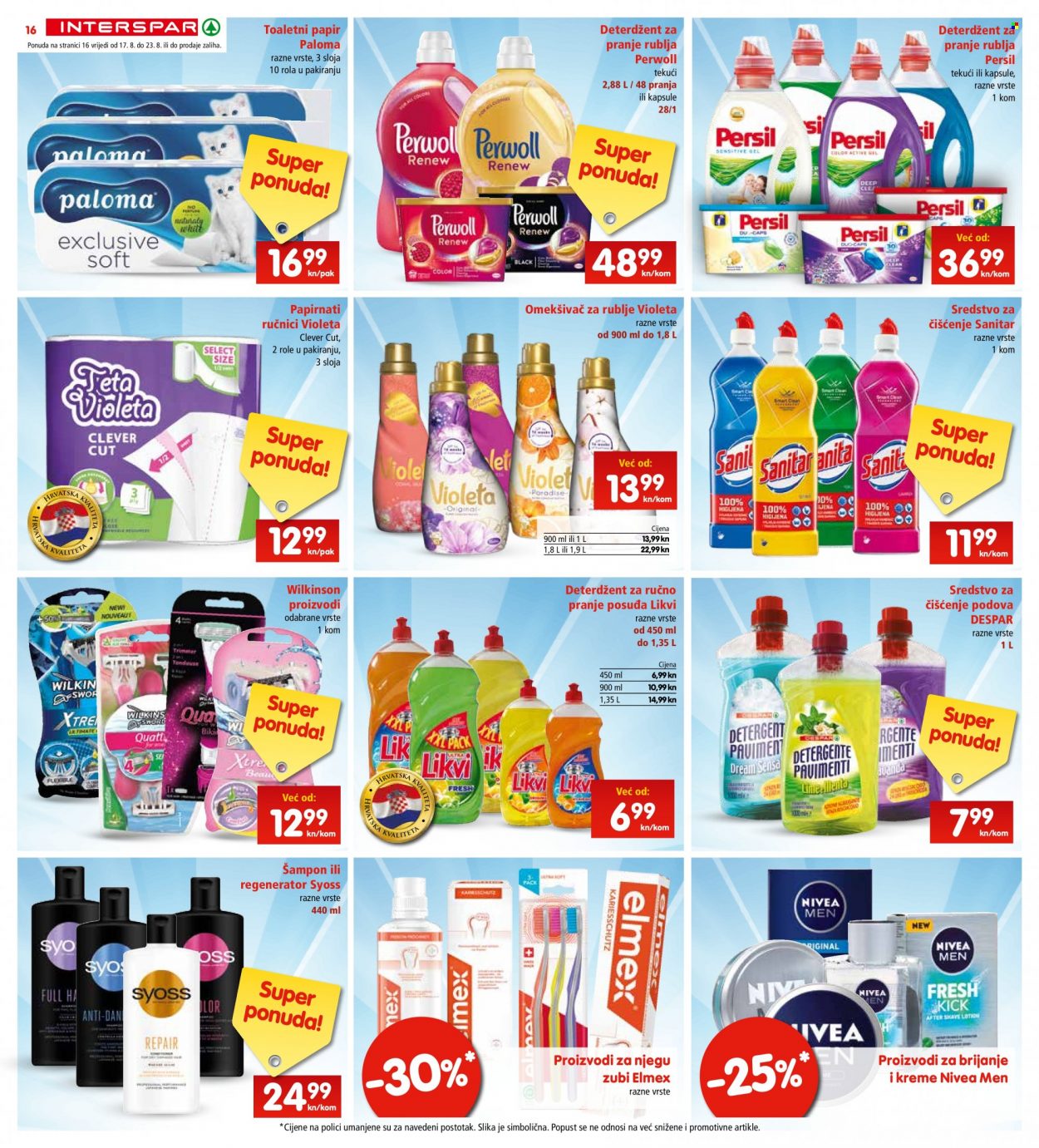 INTERSPAR katalog - 17.08.2022. - 23.08.2022. Stranica 16