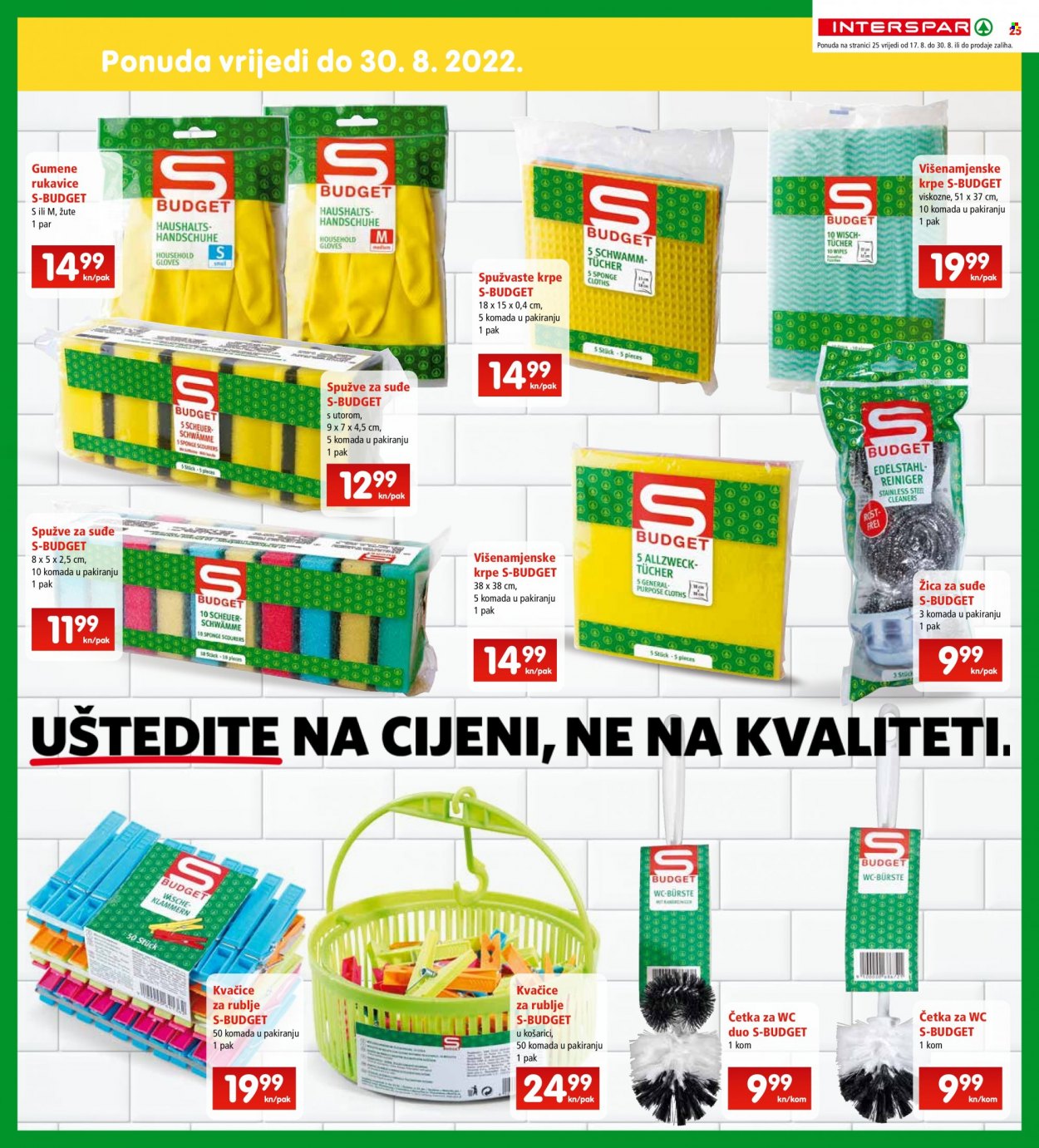 INTERSPAR katalog - 17.08.2022. - 23.08.2022. Stranica 25