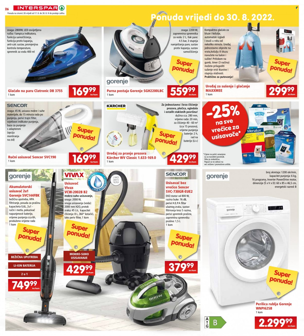 INTERSPAR katalog - 17.08.2022. - 23.08.2022. Stranica 26