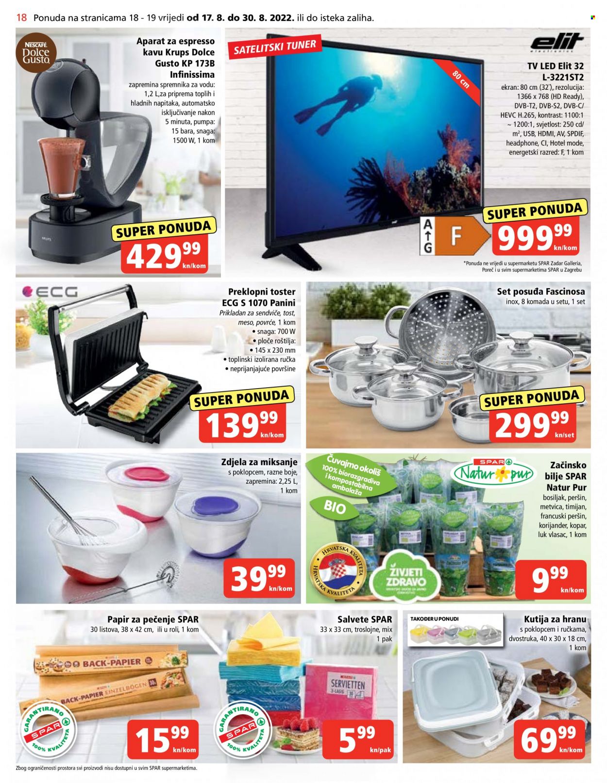 SPAR katalog - 17.08.2022. - 23.08.2022. Stranica 18