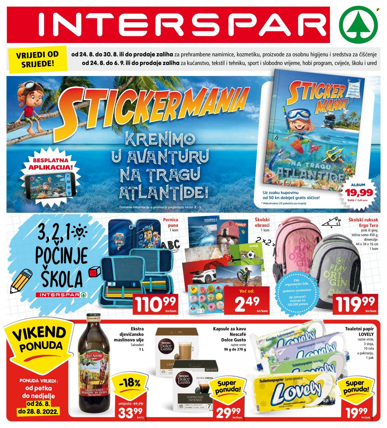 INTERSPAR katalog - 24.08.2022. - 30.08.2022. Stranica 1
