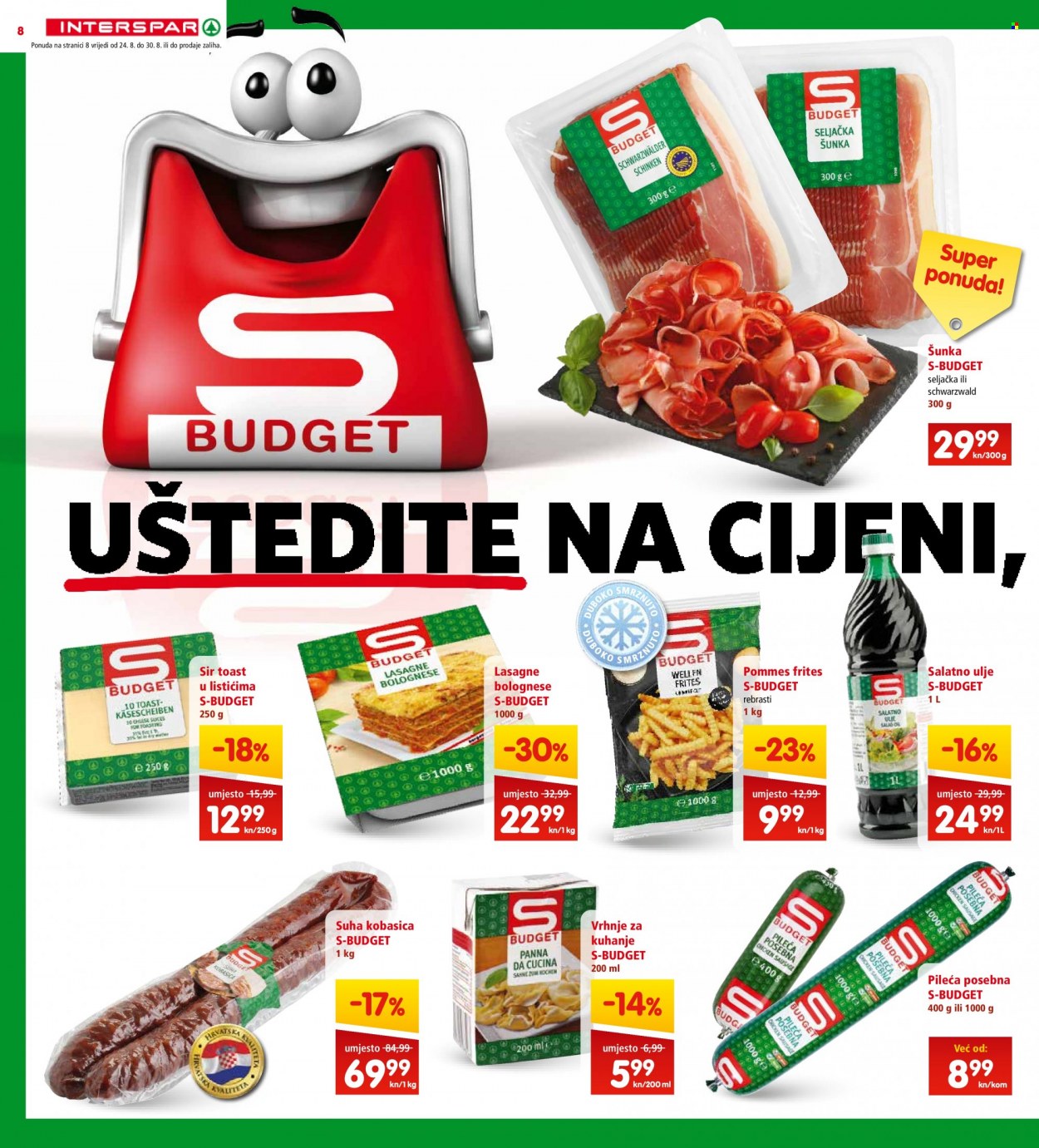 INTERSPAR katalog - 24.08.2022. - 30.08.2022. Stranica 8