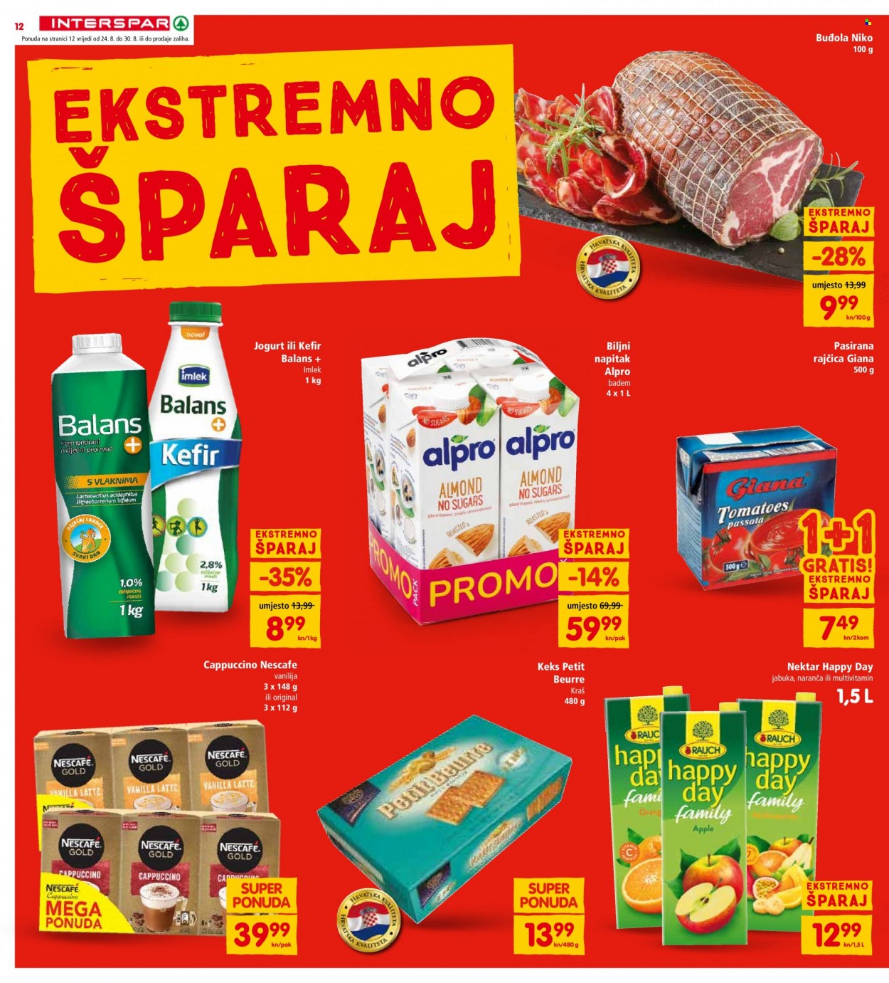 INTERSPAR katalog - 24.08.2022. - 30.08.2022. Stranica 12