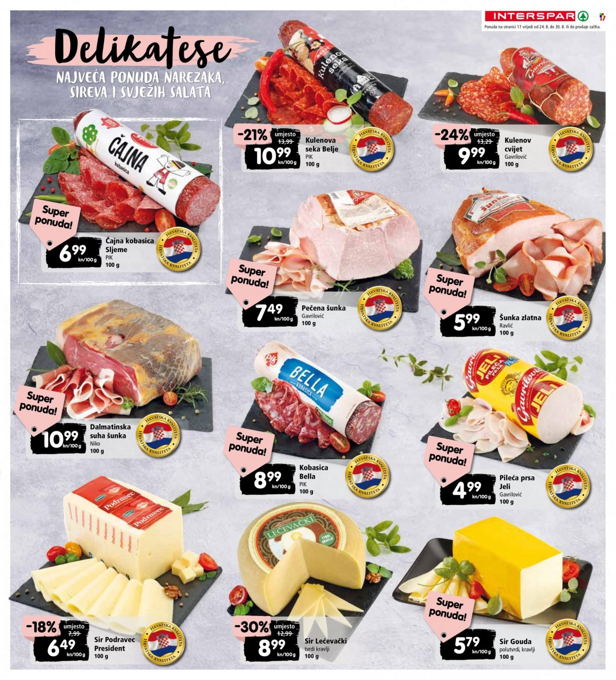 INTERSPAR katalog - 24.08.2022. - 30.08.2022. Stranica 17