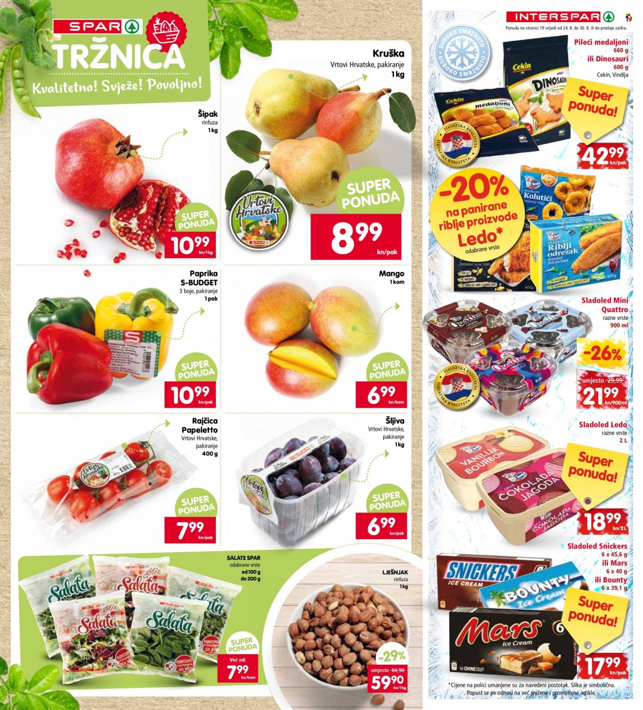 INTERSPAR katalog - 24.08.2022. - 30.08.2022. Stranica 19