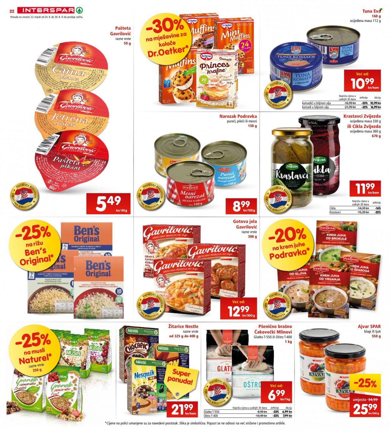 INTERSPAR katalog - 24.08.2022. - 30.08.2022. Stranica 22
