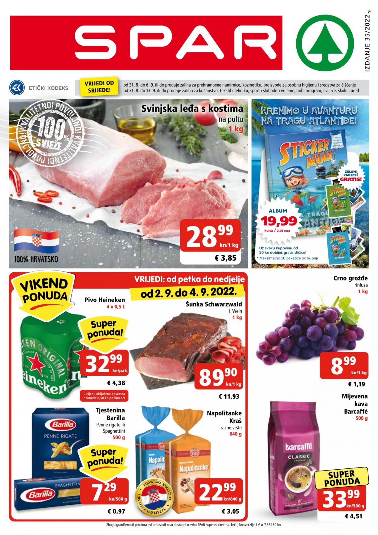 SPAR katalog - 31.08.2022. - 06.09.2022. Stranica 1