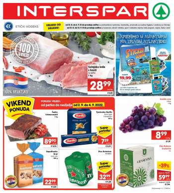 INTERSPAR katalog - 31.08.2022. - 06.09.2022.
