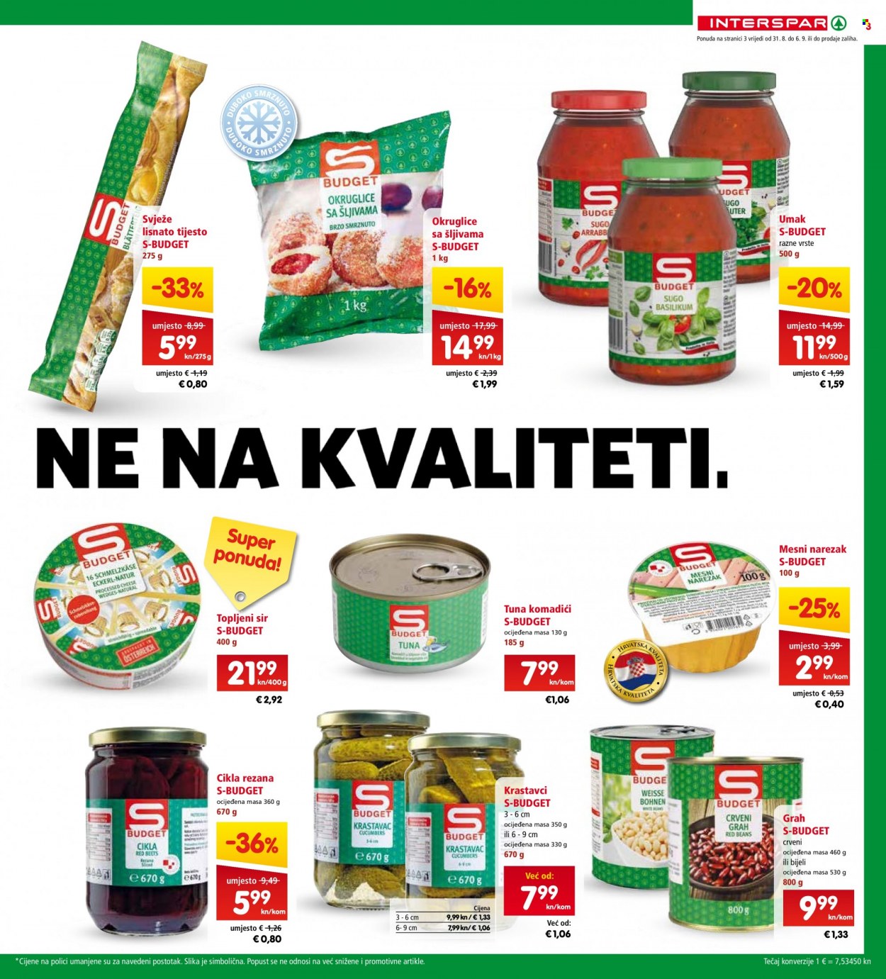 INTERSPAR katalog - 31.08.2022. - 06.09.2022. Stranica 3