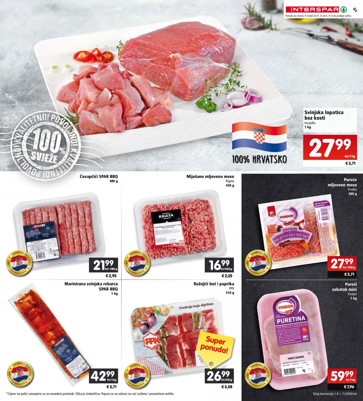 INTERSPAR katalog - 31.08.2022. - 06.09.2022. Stranica 9