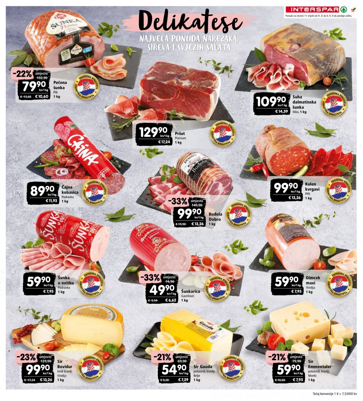 INTERSPAR katalog - 31.08.2022. - 06.09.2022. Stranica 11