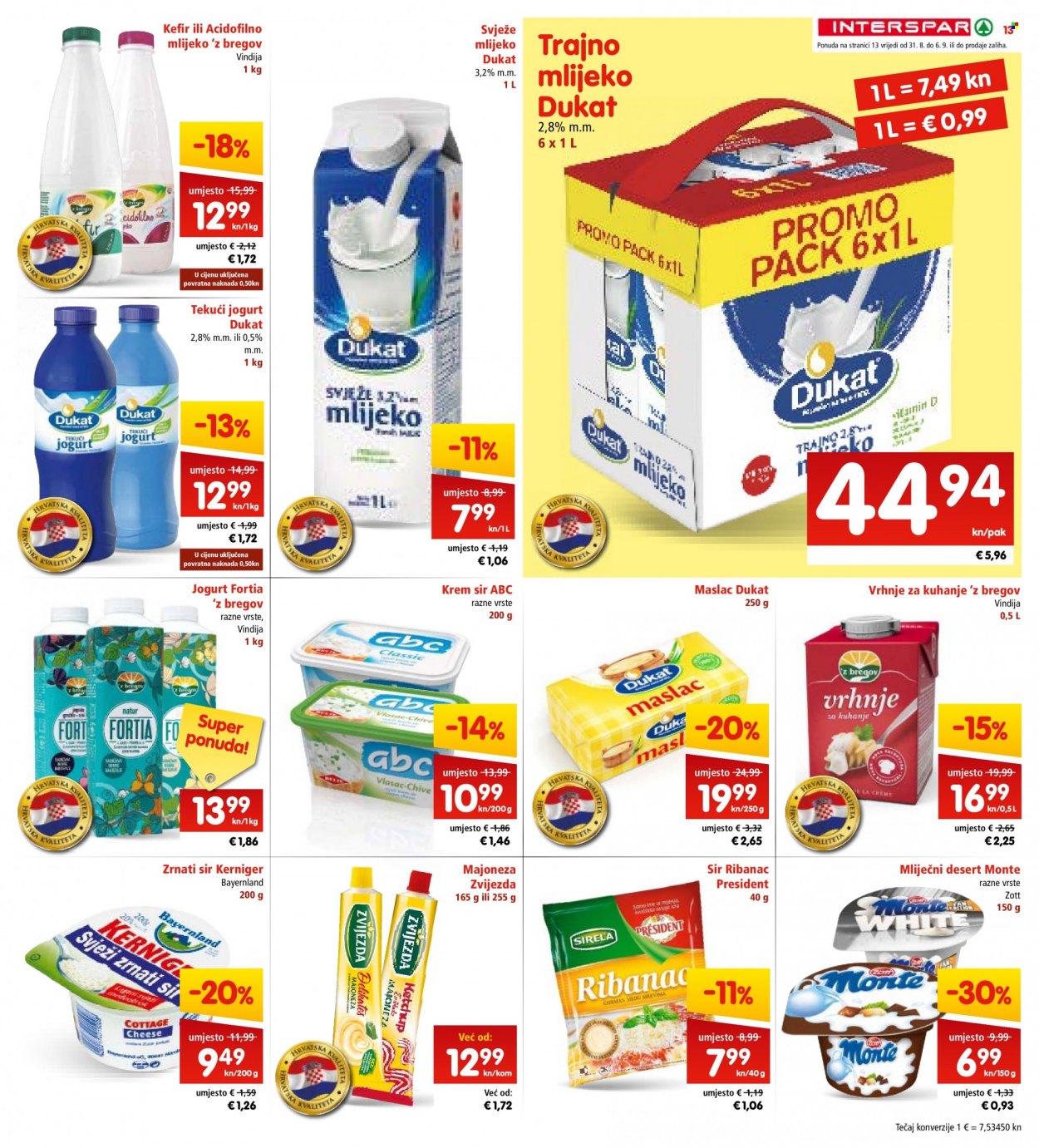 INTERSPAR katalog - 31.08.2022. - 06.09.2022. Stranica 13