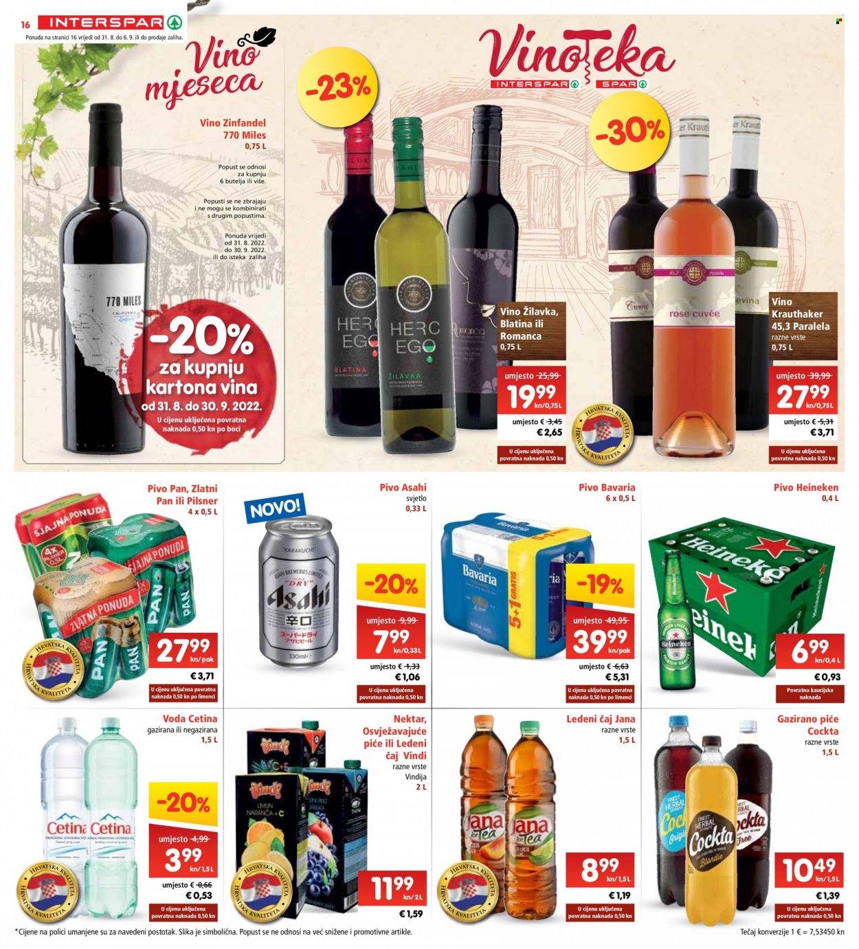 INTERSPAR katalog - 31.08.2022. - 06.09.2022. Stranica 16