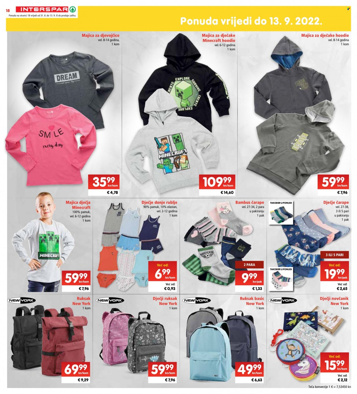 INTERSPAR katalog - 31.08.2022. - 06.09.2022. Stranica 18