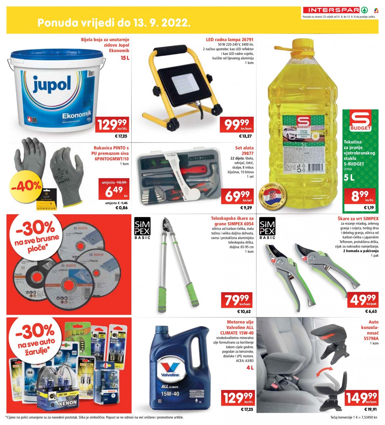 INTERSPAR katalog - 31.08.2022. - 06.09.2022. Stranica 23