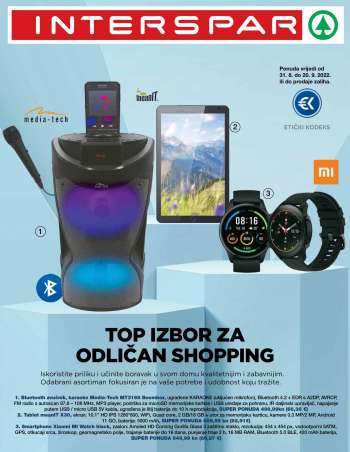 INTERSPAR katalog - 31.08.2022. - 20.09.2022.