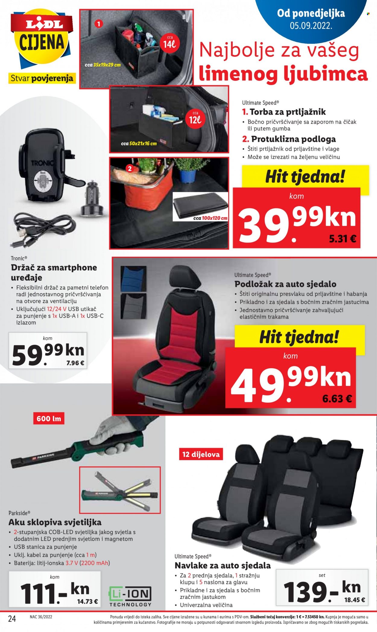 Lidl katalog - 05.09.2022. - 11.09.2022. Stranica 24