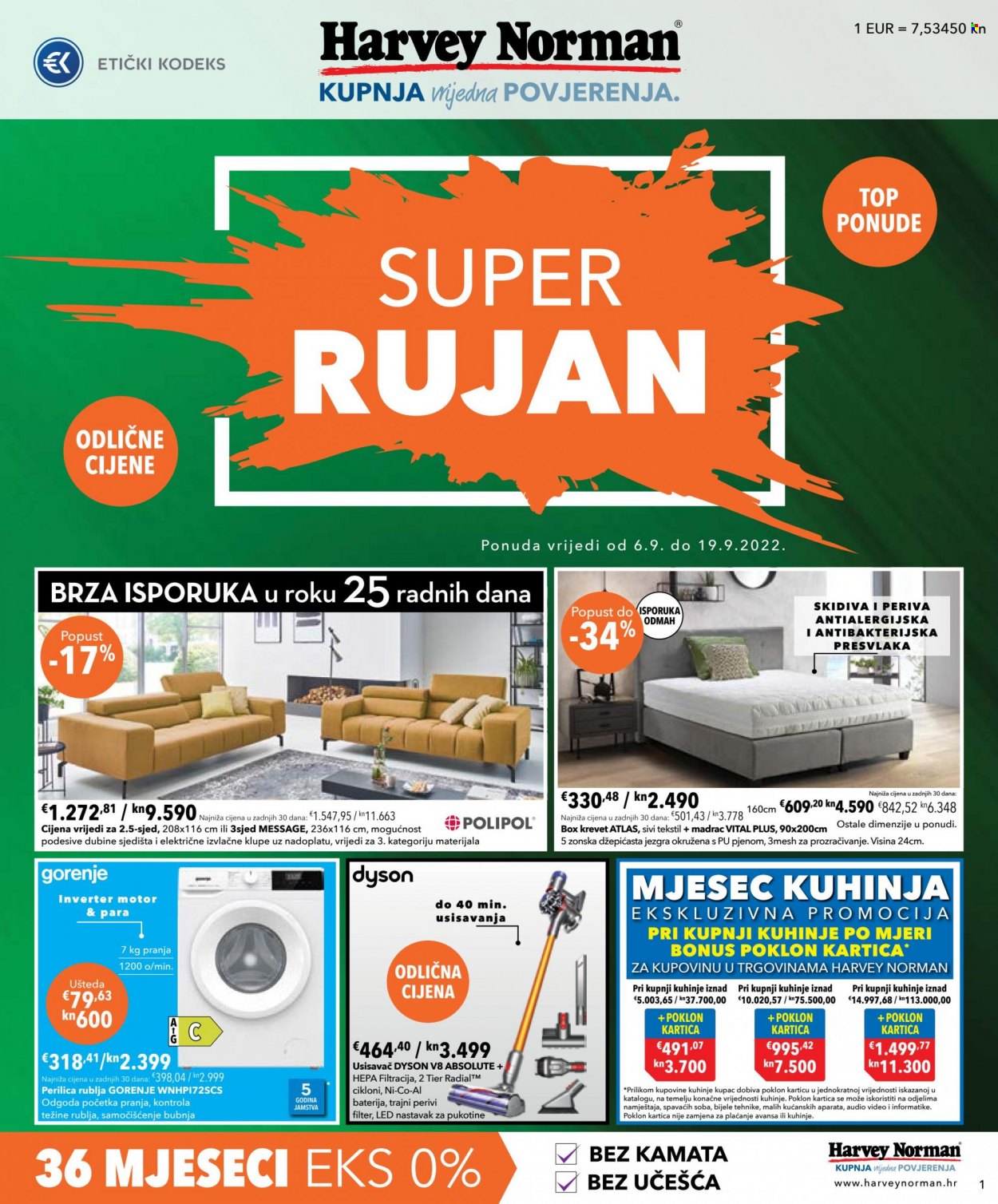 Harvey Norman katalog - 06.09.2022. - 19.09.2022. Stranica 1