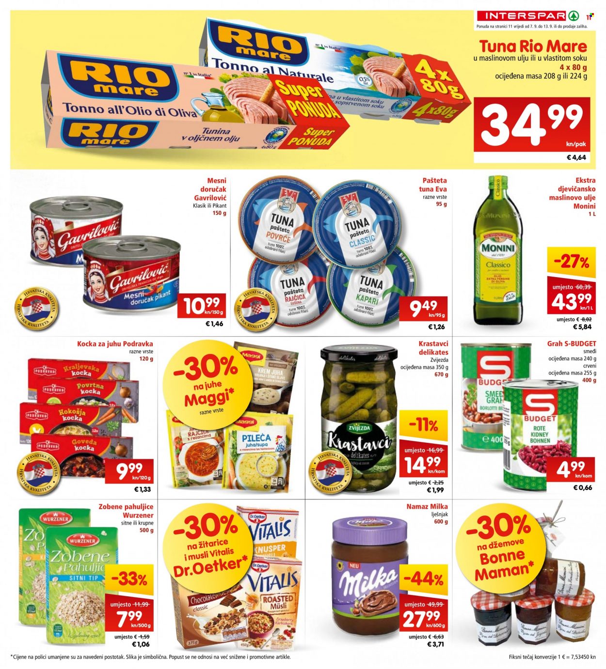 INTERSPAR katalog - 07.09.2022. - 13.09.2022. Stranica 11