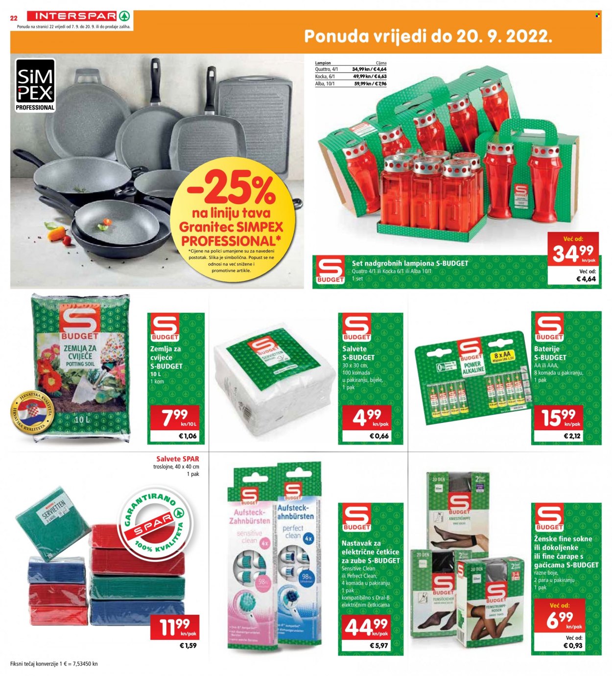 INTERSPAR katalog - 07.09.2022. - 13.09.2022. Stranica 22
