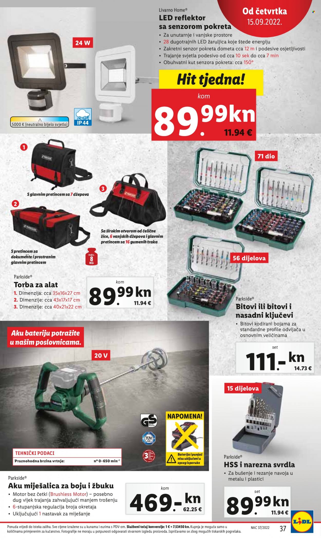 Lidl katalog - 12.09.2022. - 18.09.2022. Stranica 37