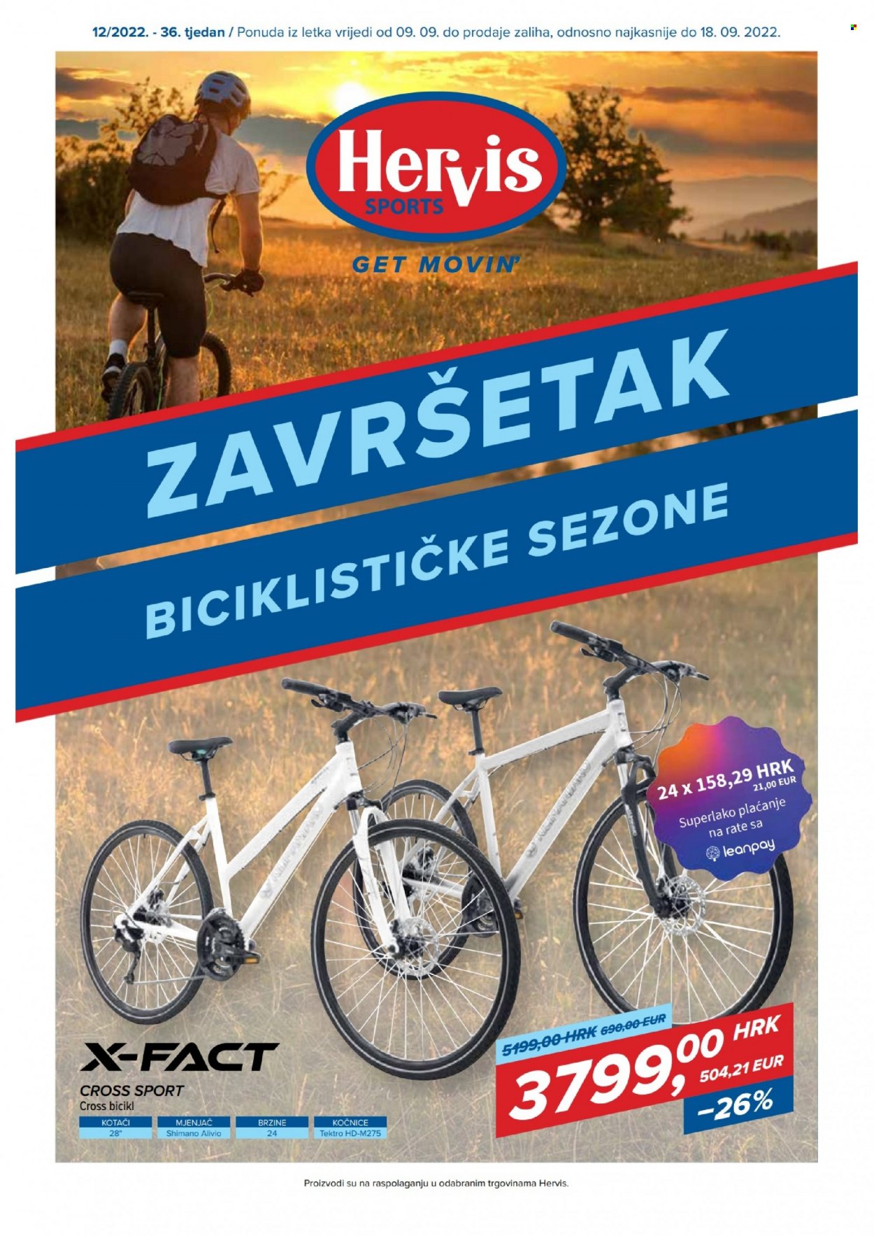 Hervis katalog - 09.09.2022. - 18.09.2022. Stranica 1