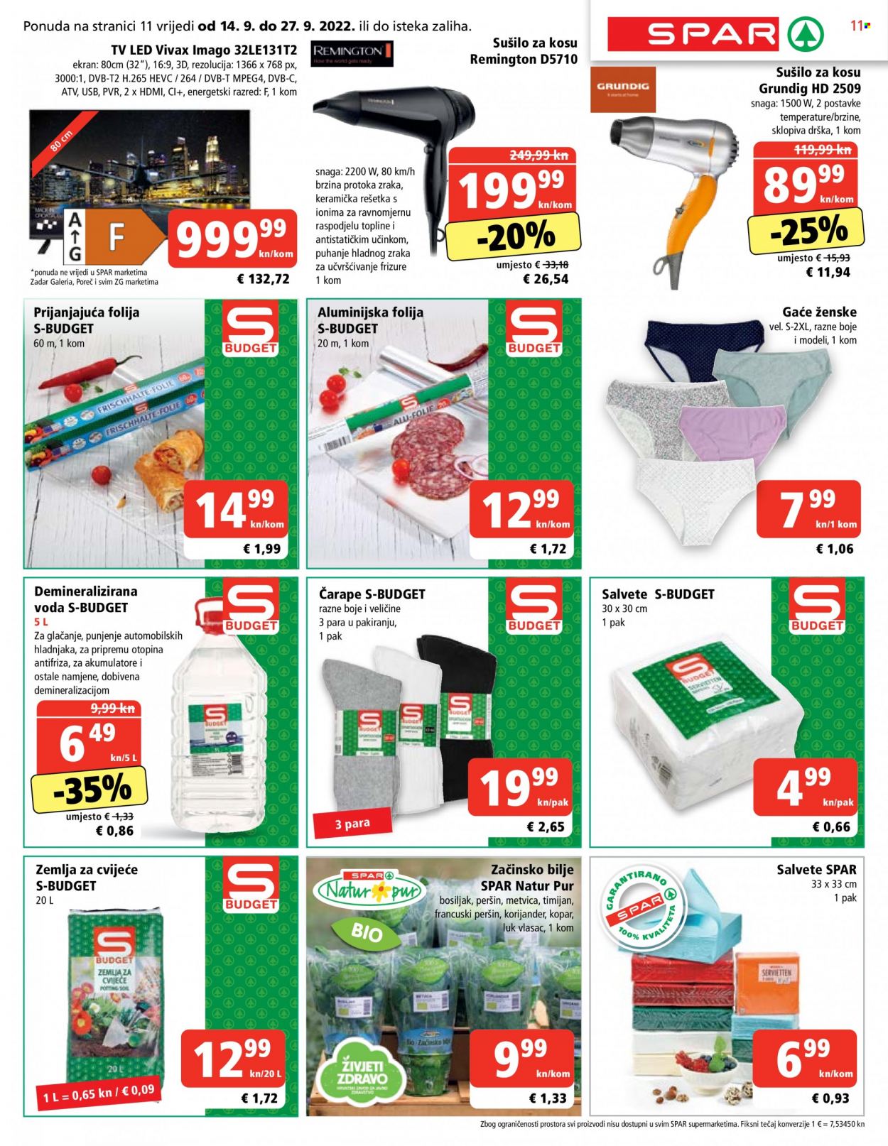 SPAR katalog - 14.09.2022. - 20.09.2022. Stranica 11