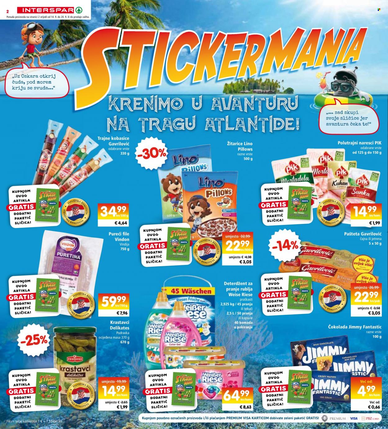 INTERSPAR katalog - 14.09.2022. - 20.09.2022. Stranica 2