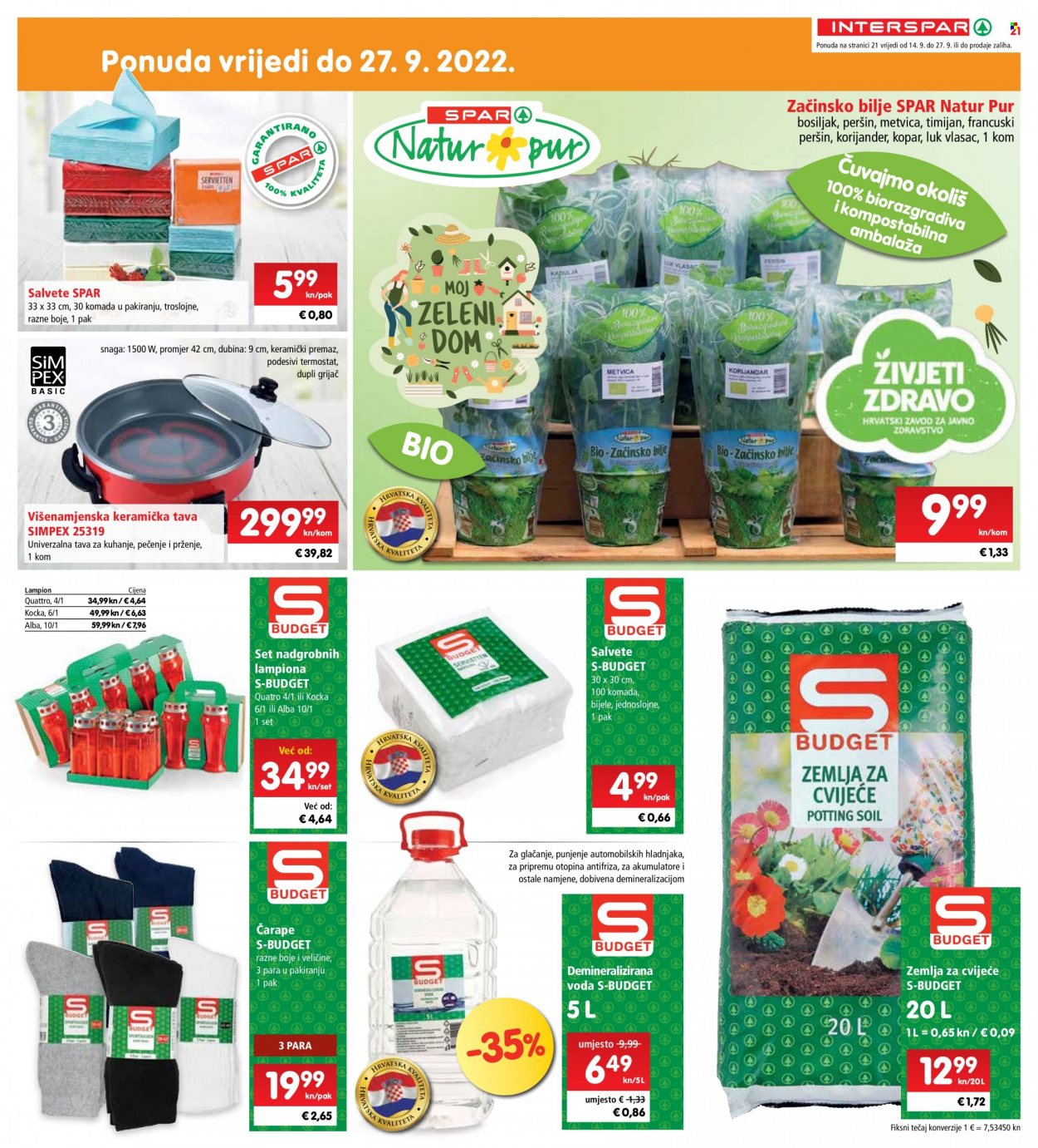 INTERSPAR katalog - 14.09.2022. - 20.09.2022. Stranica 21
