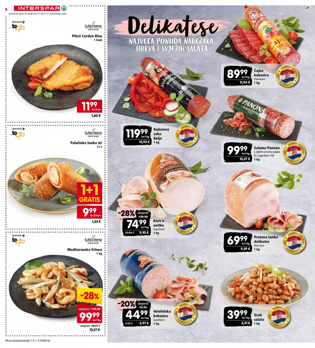 INTERSPAR katalog - 21.09.2022. - 27.09.2022. Stranica 8