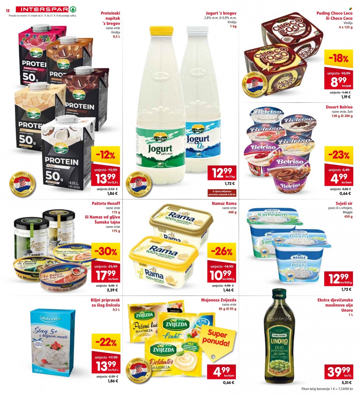 INTERSPAR katalog - 21.09.2022. - 27.09.2022. Stranica 12