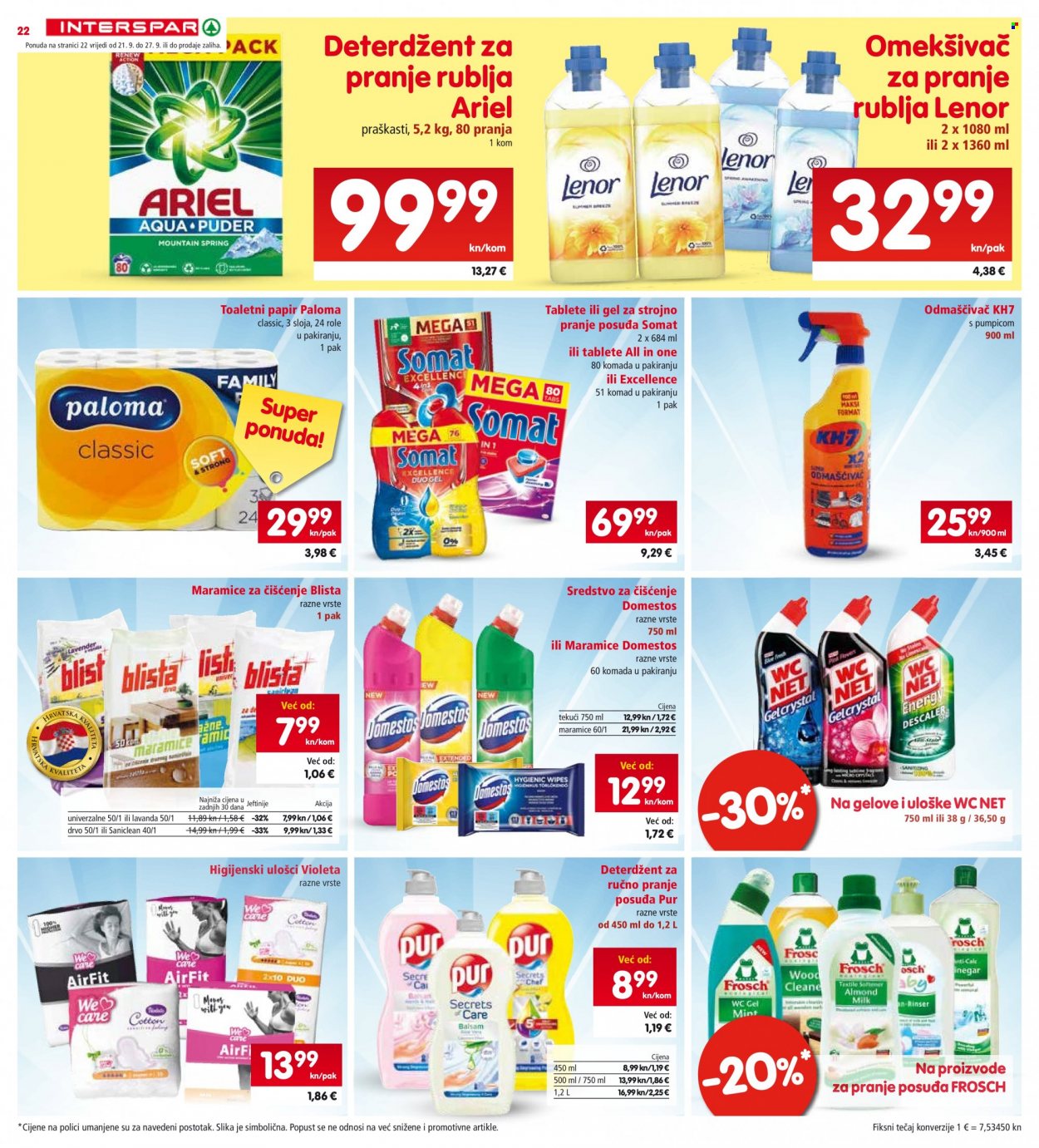 INTERSPAR katalog - 21.09.2022. - 27.09.2022. Stranica 22