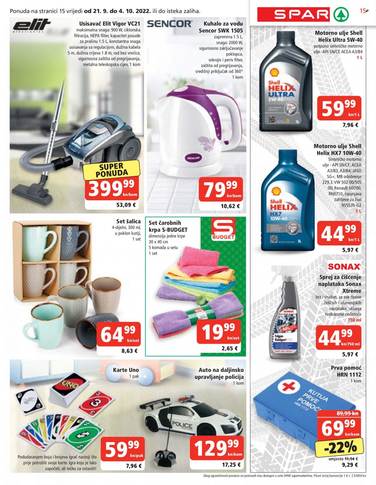 SPAR katalog - 21.09.2022. - 27.09.2022. Stranica 15