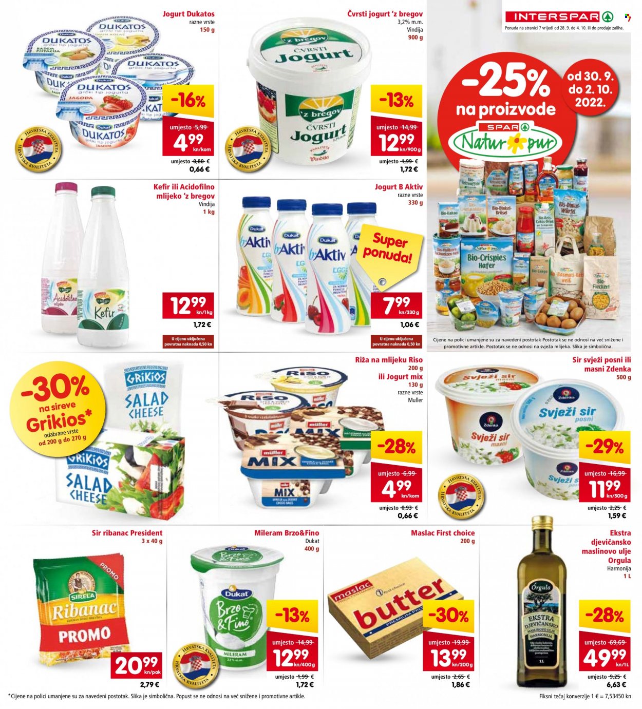 INTERSPAR katalog - 28.09.2022. - 04.10.2022. Stranica 7