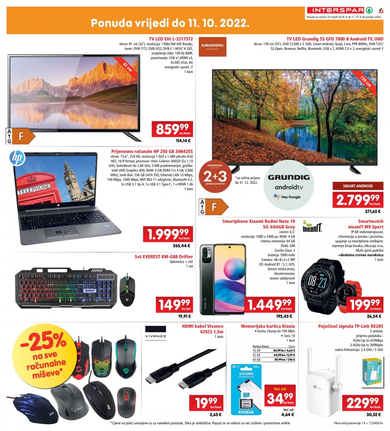 INTERSPAR katalog - 28.09.2022. - 04.10.2022. Stranica 23