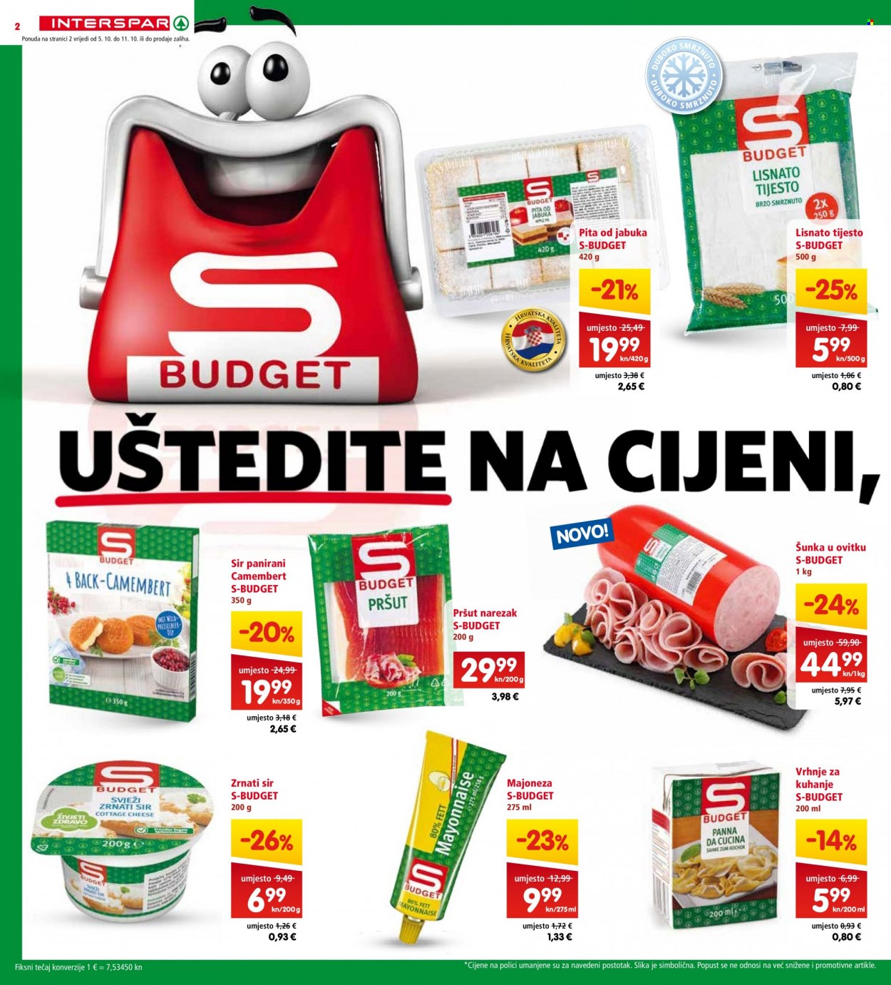 INTERSPAR katalog - 05.10.2022. - 11.10.2022. Stranica 2