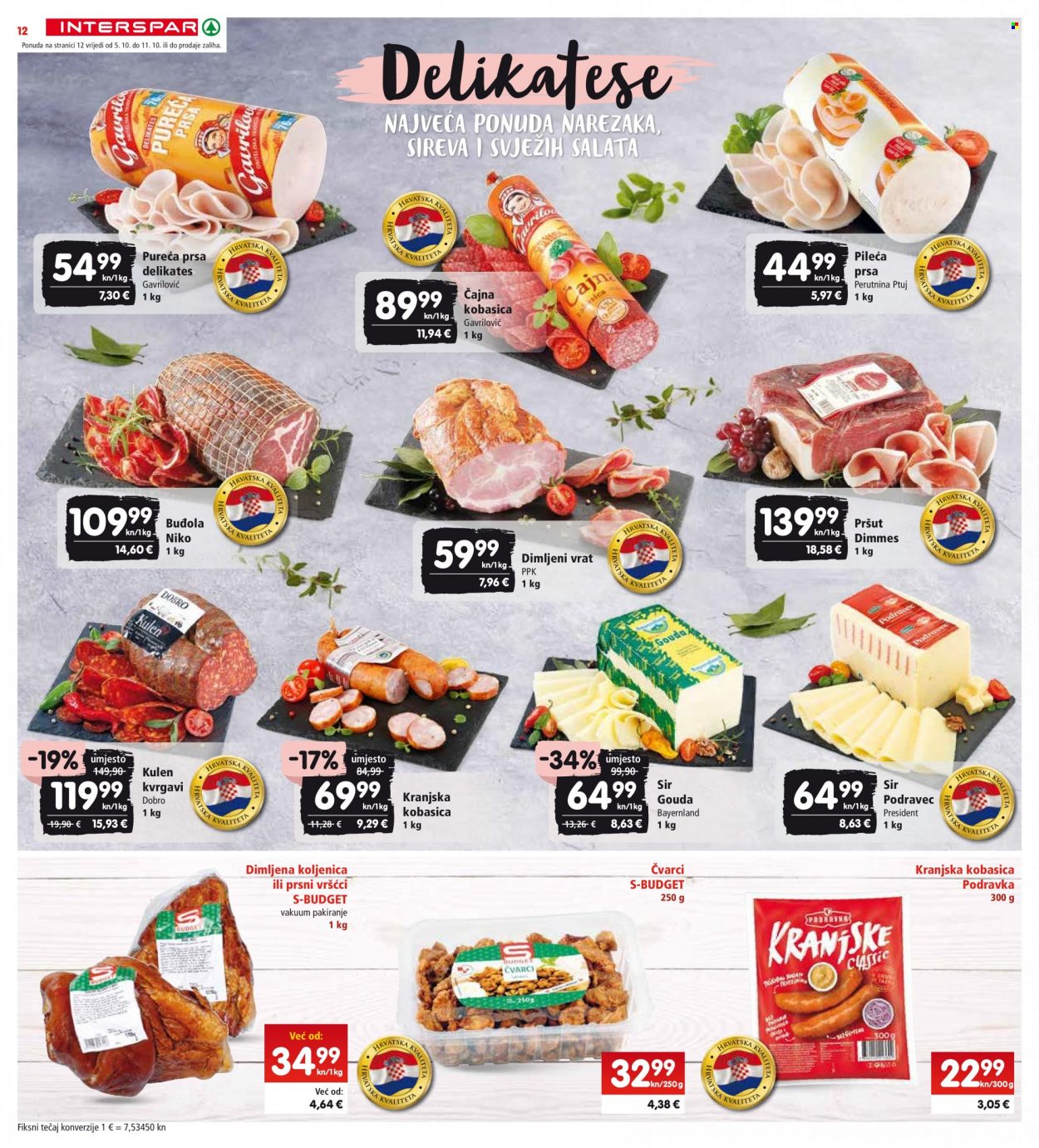 INTERSPAR katalog - 05.10.2022. - 11.10.2022. Stranica 12