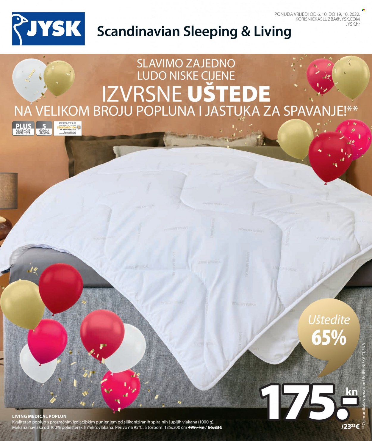 JYSK katalog - 06.10.2022. - 19.10.2022. Stranica 1