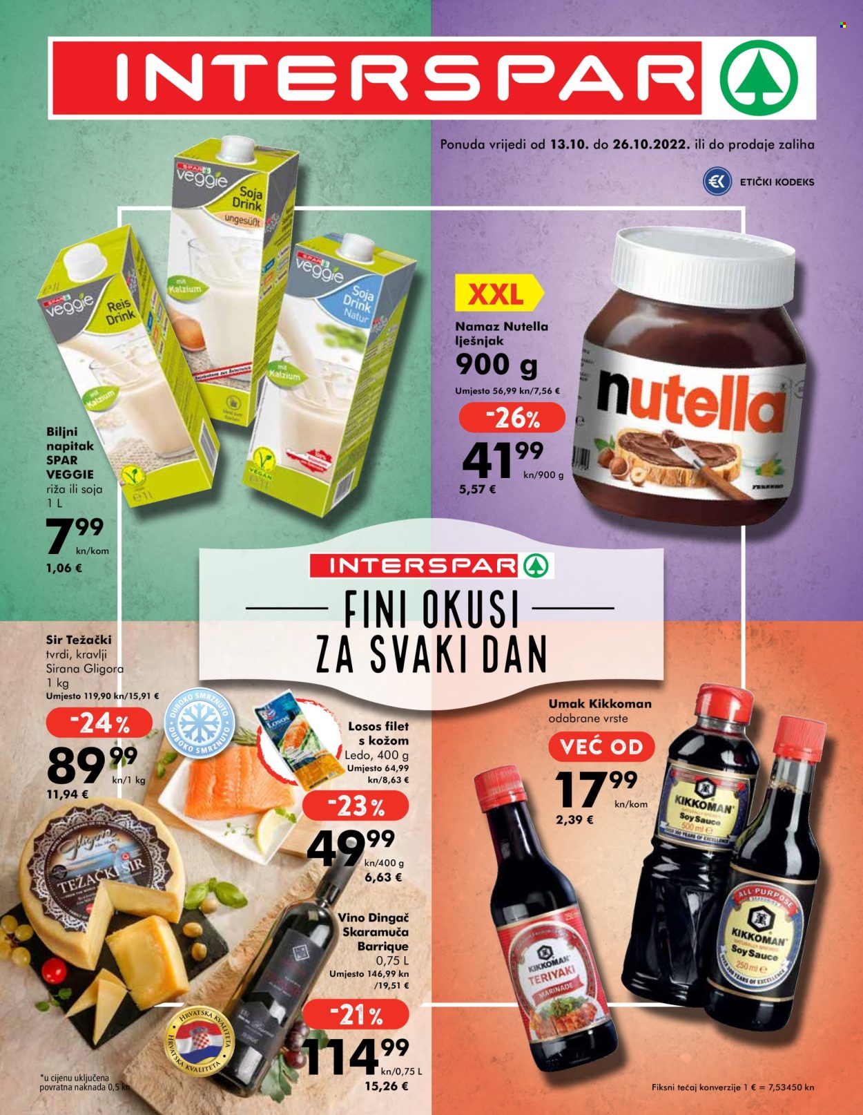 INTERSPAR katalog - 13.10.2022. - 26.10.2022. Stranica 1